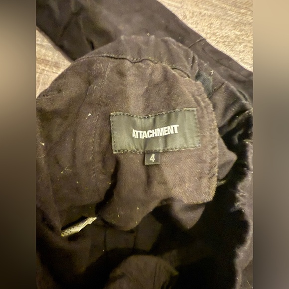 Attachment sight drop crotch black pants/joggers - Picture 3 of 3